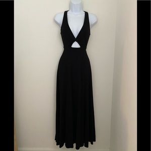 Nasty Gal black maxi dress